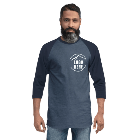 Custom Men's Tultex Printed Raglan Baseball Shirt - Arklavo