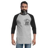 Custom Men's Tultex Printed Raglan Baseball Shirt - Arklavo