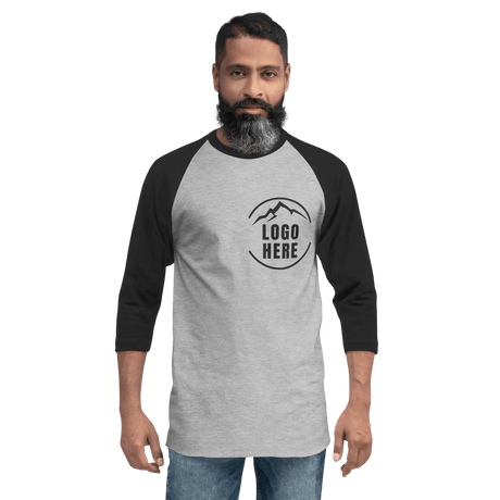 Custom Men's Tultex Printed Raglan Baseball Shirt - Arklavo