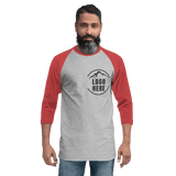 Custom Men's Tultex Printed Raglan Baseball Shirt - Arklavo