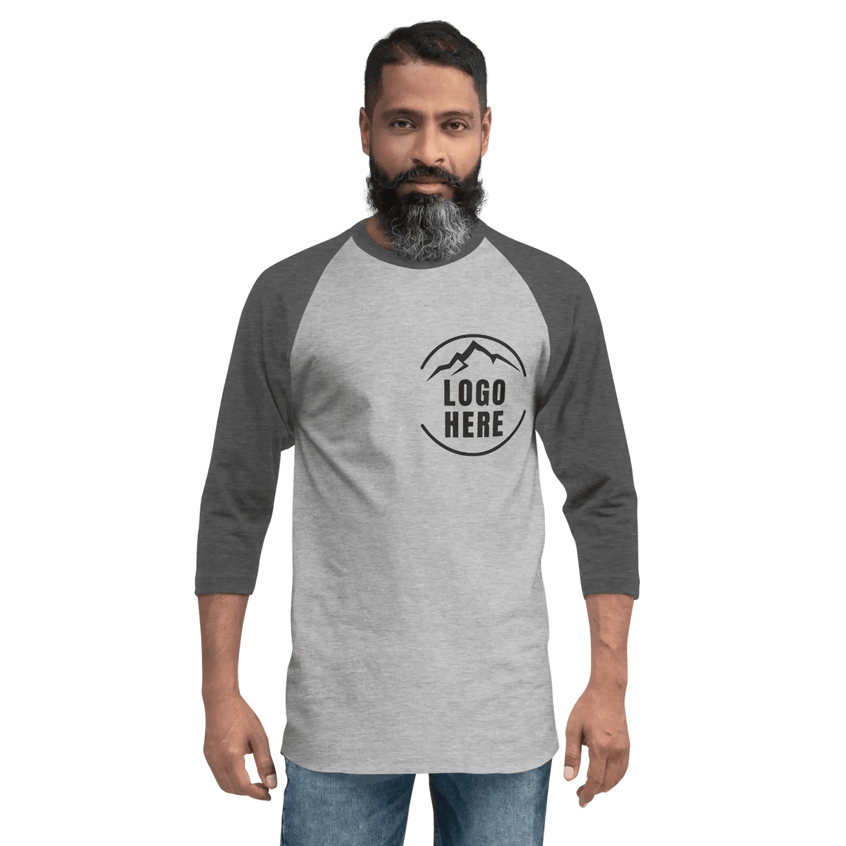 Custom Men's Tultex Printed Raglan Baseball Shirt - Arklavo