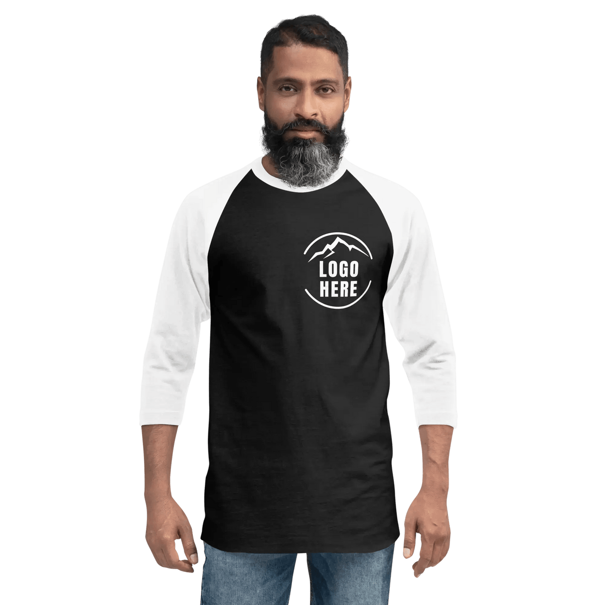 Custom Men's Tultex Printed Raglan Baseball Shirt - Arklavo