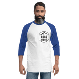 Custom Men's Tultex Printed Raglan Baseball Shirt - Arklavo