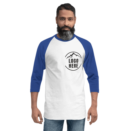 Custom Men's Tultex Printed Raglan Baseball Shirt - Arklavo