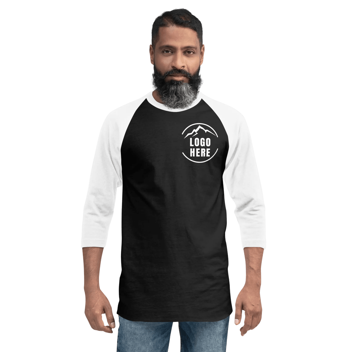 Custom Men's Tultex Printed Raglan Baseball Shirt - Arklavo
