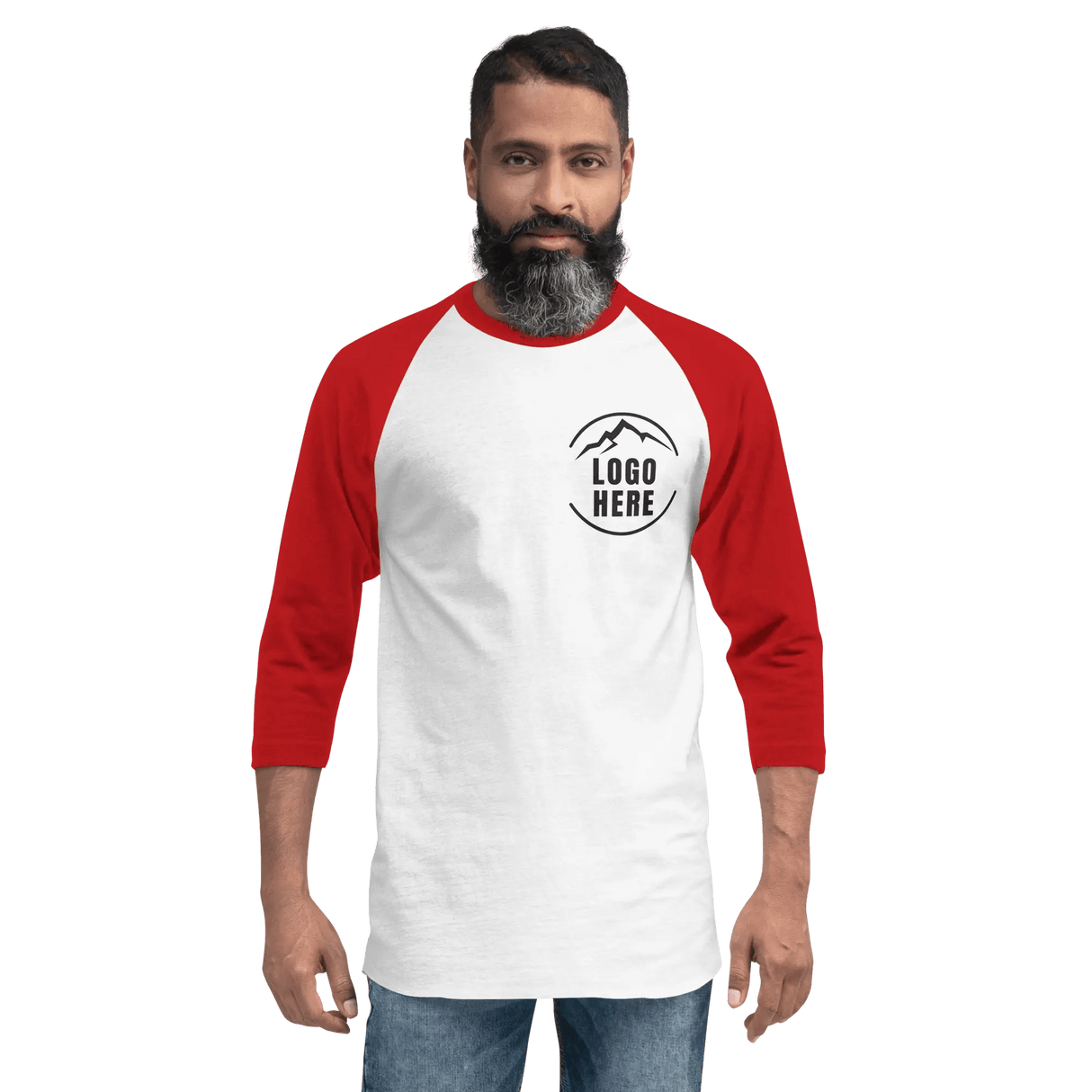 Custom Men's Tultex Printed Raglan Baseball Shirt - Arklavo