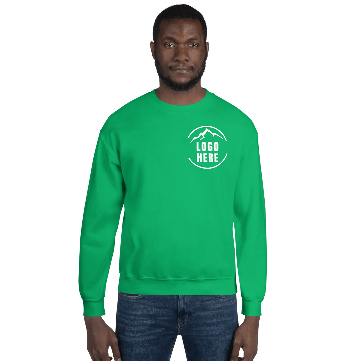 Custom Men's Gildan Printed Cotton Blend Crewneck Sweatshirt - Arklavo