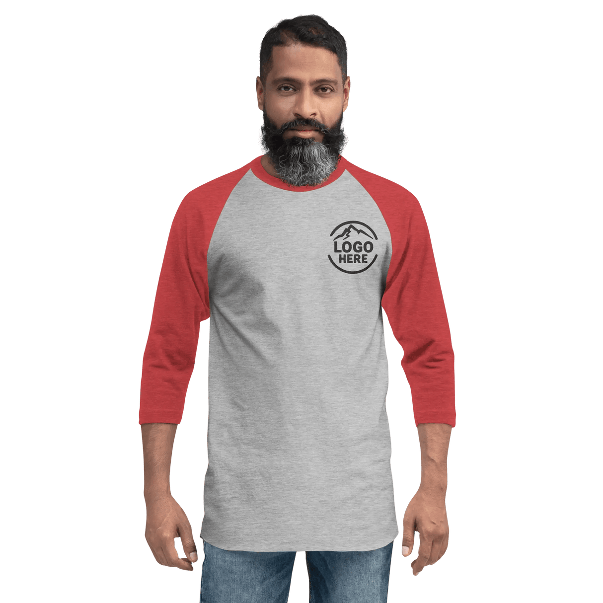 Custom Men's Tultex Embroidered Raglan Baseball Shirt - Arklavo