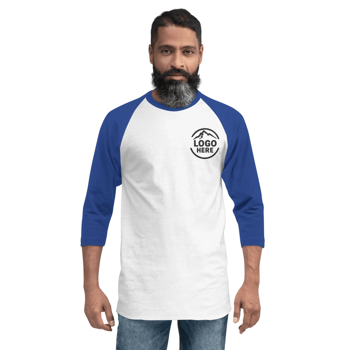 Custom Men's Tultex Embroidered Raglan Baseball Shirt - Arklavo