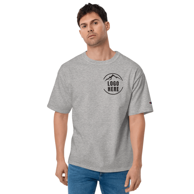 Custom Men's Champion Embroidered T-Shirt - Arklavo