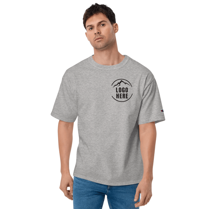 Custom Men's Champion Embroidered T-Shirt - Arklavo
