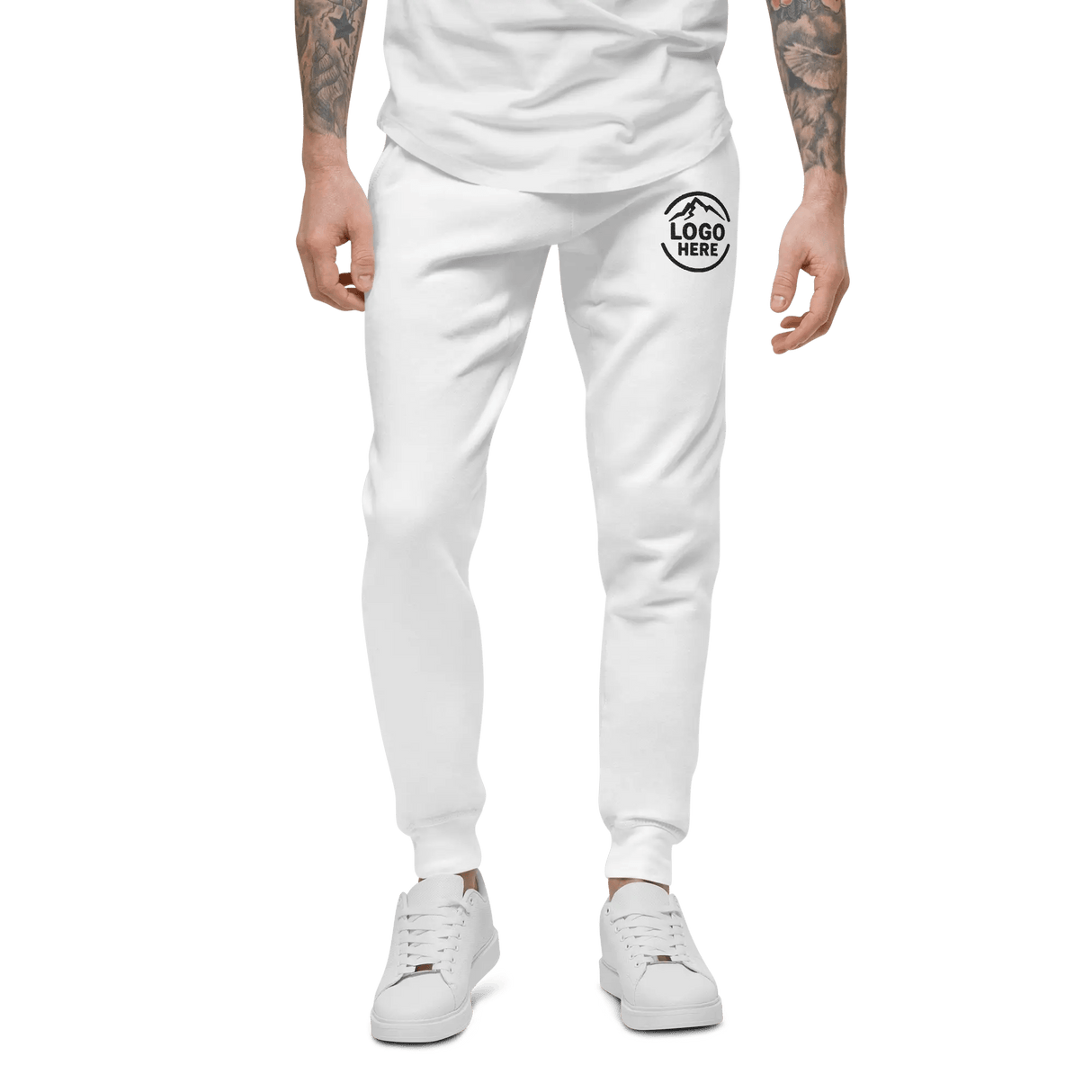 Custom Men's Cotton Heritage Embroidered Joggers - Arklavo