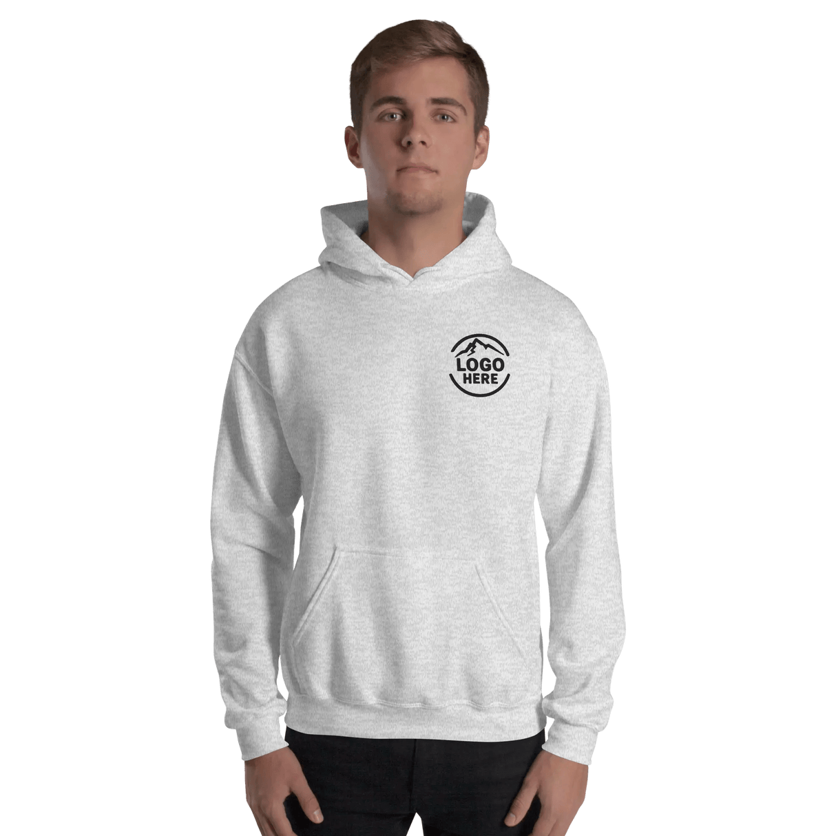Custom Men's Gildan Embroidered Pullover Hoodie - Arklavo