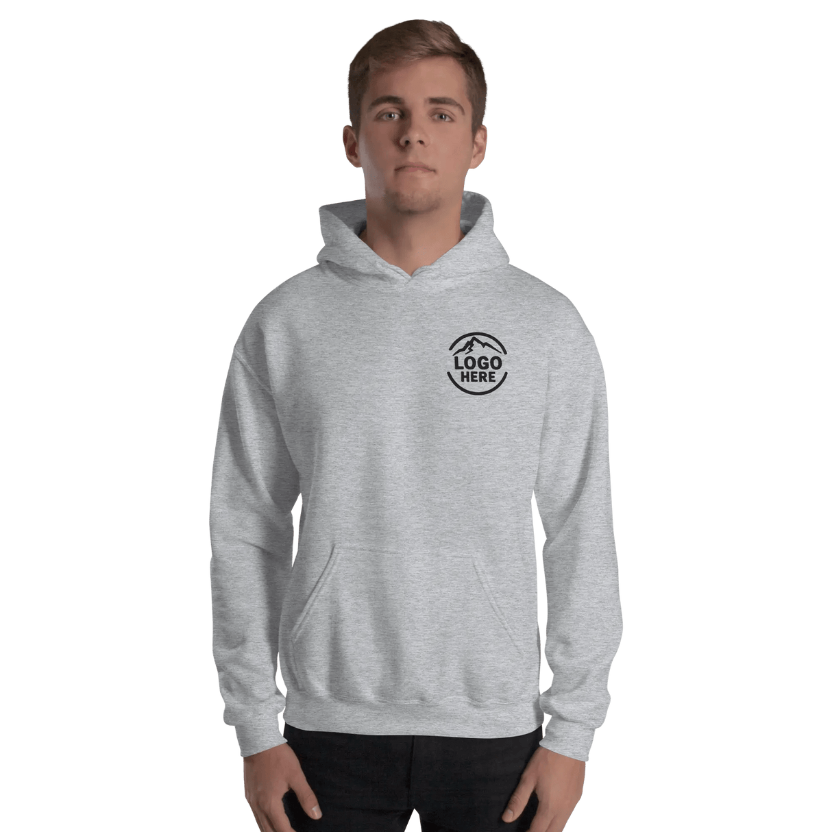 Custom Men's Gildan Embroidered Pullover Hoodie - Arklavo
