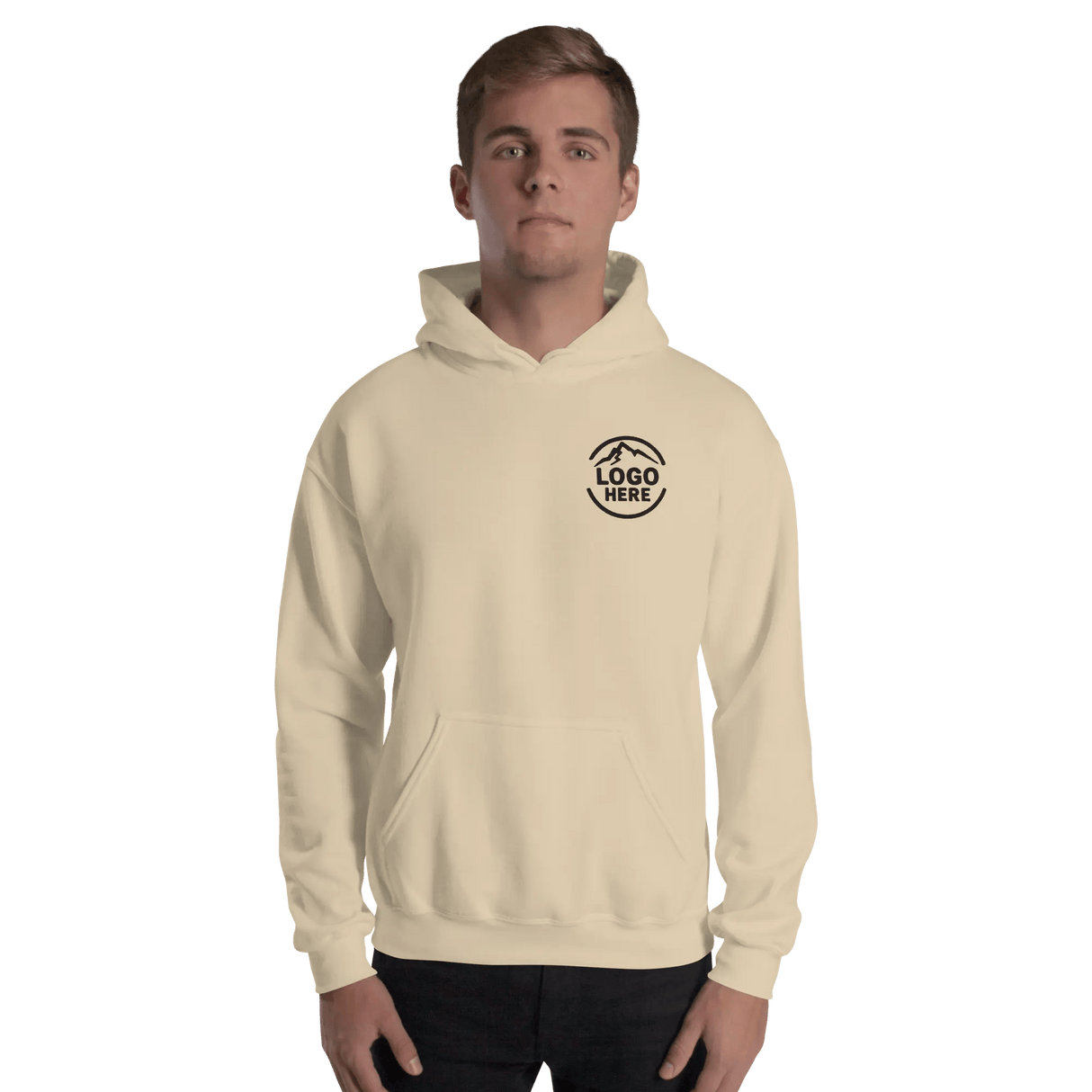 Custom Men's Gildan Embroidered Pullover Hoodie - Arklavo