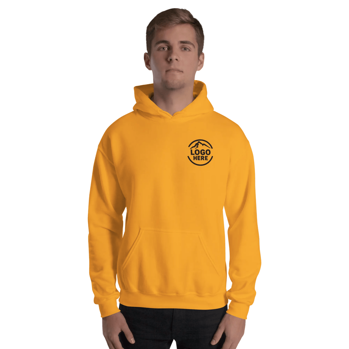 Custom Men's Gildan Embroidered Pullover Hoodie - Arklavo