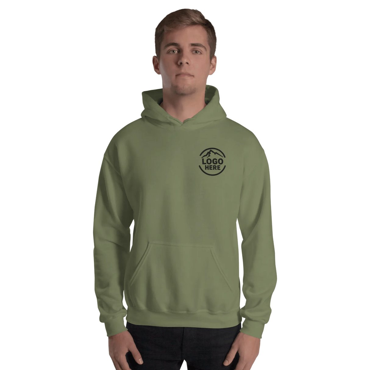 Custom Men's Gildan Embroidered Pullover Hoodie - Arklavo