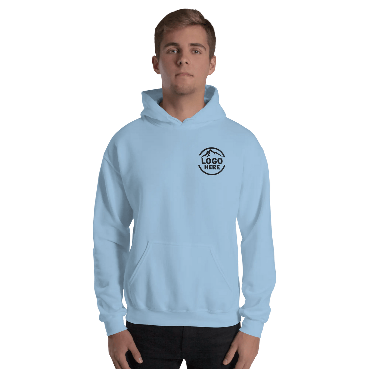 Custom Men's Gildan Embroidered Pullover Hoodie - Arklavo