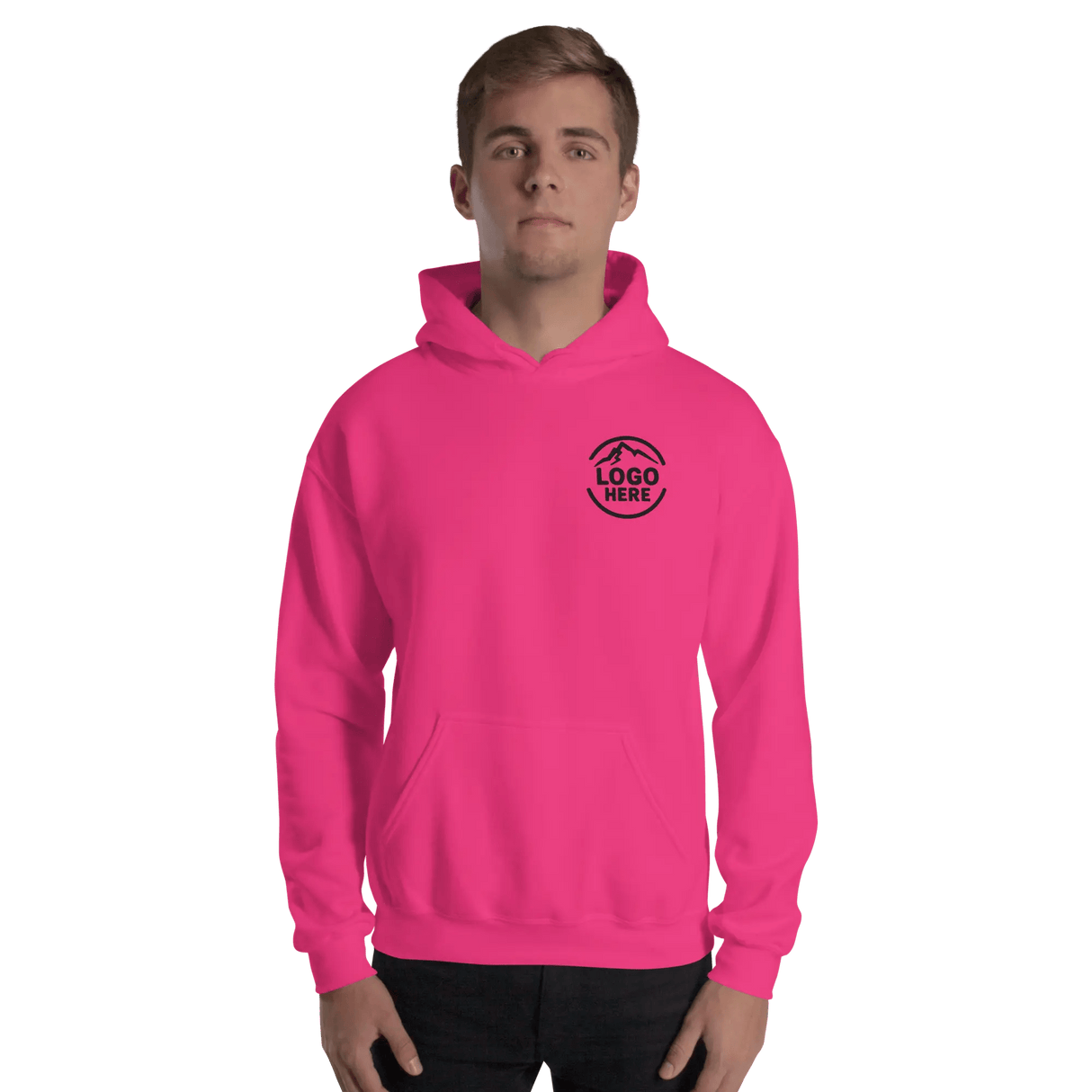 Custom Men's Gildan Embroidered Pullover Hoodie - Arklavo