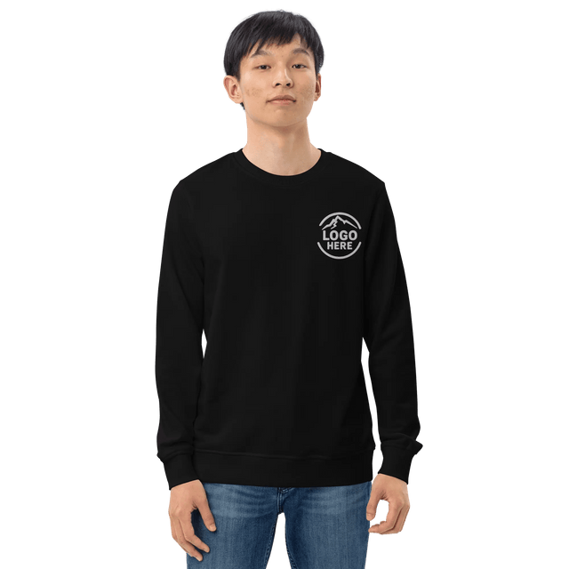 Custom Men's SOL'S Embroidered Organic Cotton Crewneck Sweatshirt - Arklavo