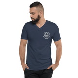 Custom Men's Bella + Canvas Embroidered V - Neck T-Shirt - Arklavo