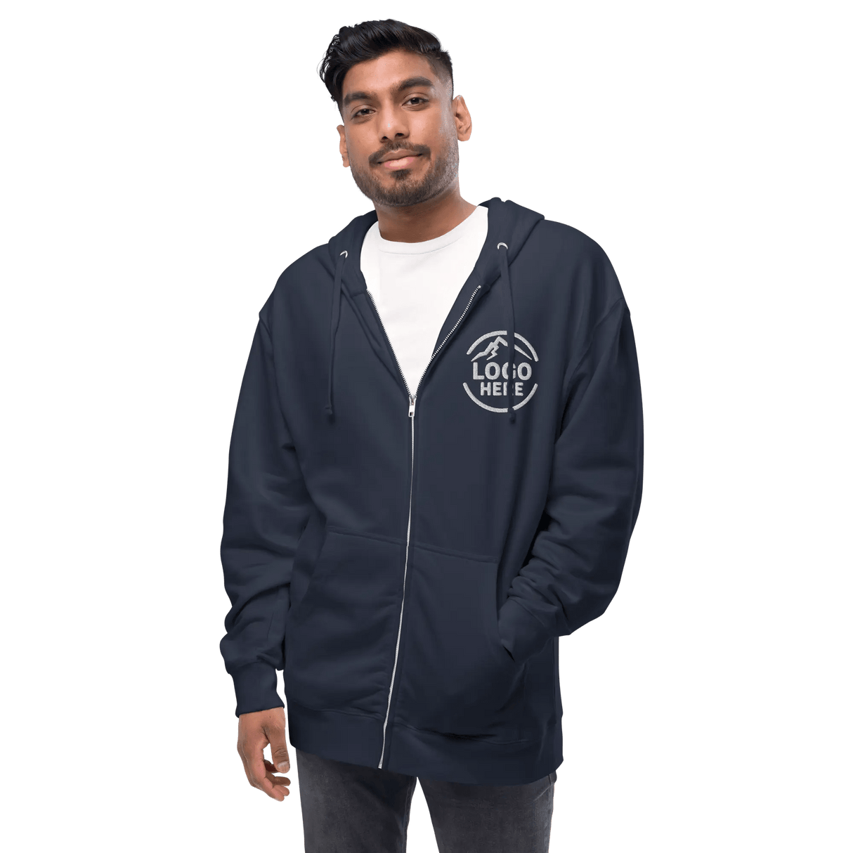 Custom Men's Independent Trading Co. Embroidered Fleece Pullover Hoodie - Arklavo