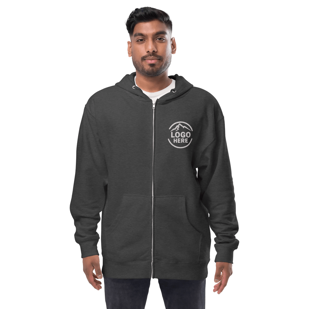 Custom Men's Independent Trading Co. Embroidered Fleece Pullover Hoodie - Arklavo