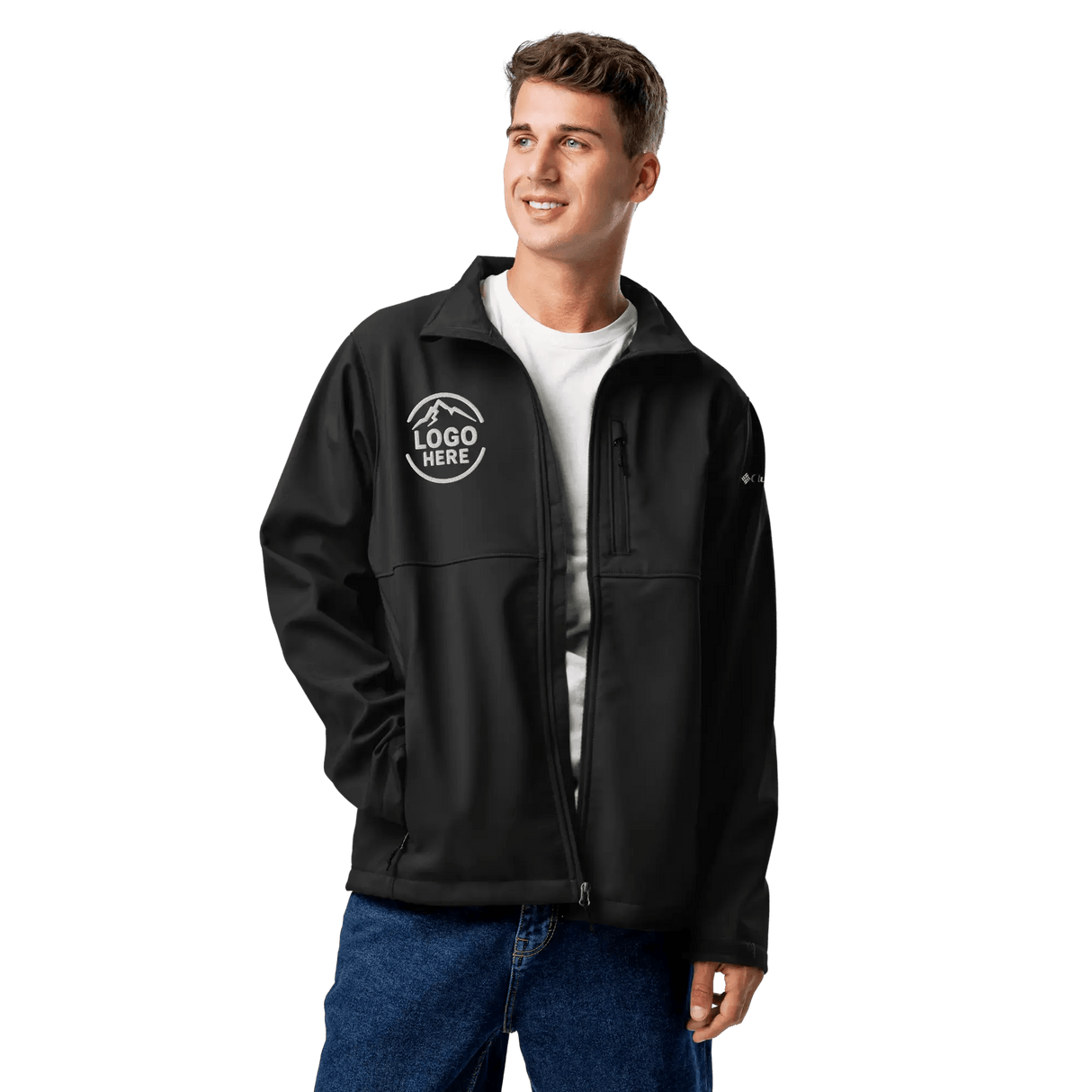 Custom Men's Columbia Embroidered Soft Shell Jacket - Arklavo