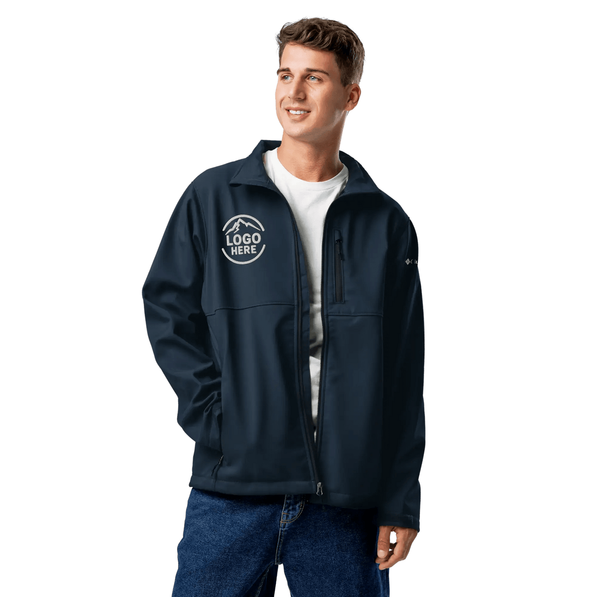 Custom Men's Columbia Embroidered Soft Shell Jacket - Arklavo