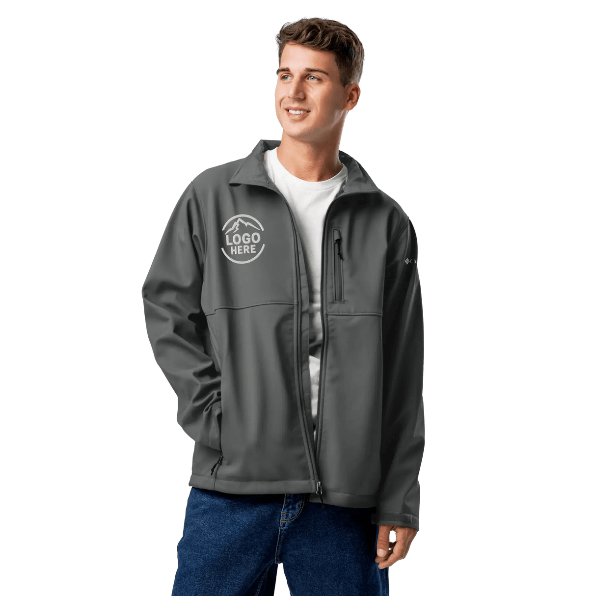Custom Men's Columbia Embroidered Soft Shell Jacket - Arklavo