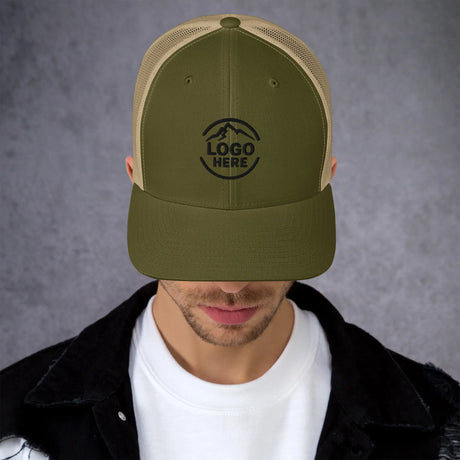 Custom Men's Yupoong Embroidered Retro Trucker Hat - Arklavo
