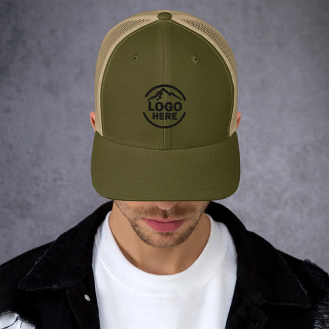Custom Men's Yupoong Embroidered Retro Trucker Hat - Arklavo