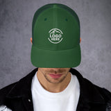 Custom Men's Yupoong Embroidered Retro Trucker Hat - Arklavo