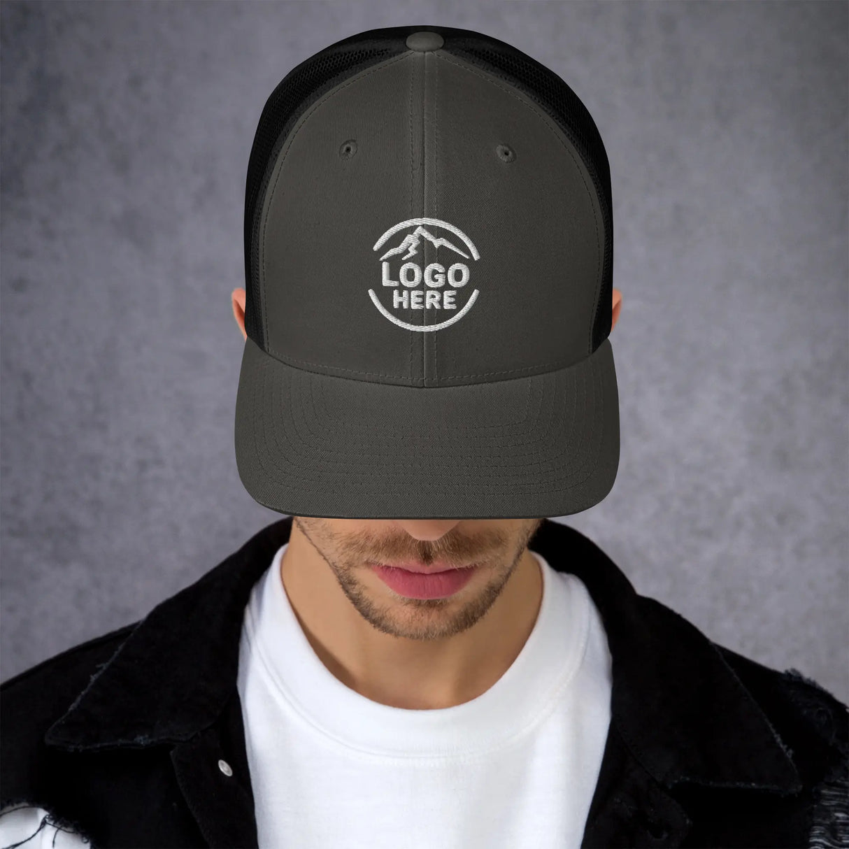 Custom Men's Yupoong Embroidered Retro Trucker Hat - Arklavo