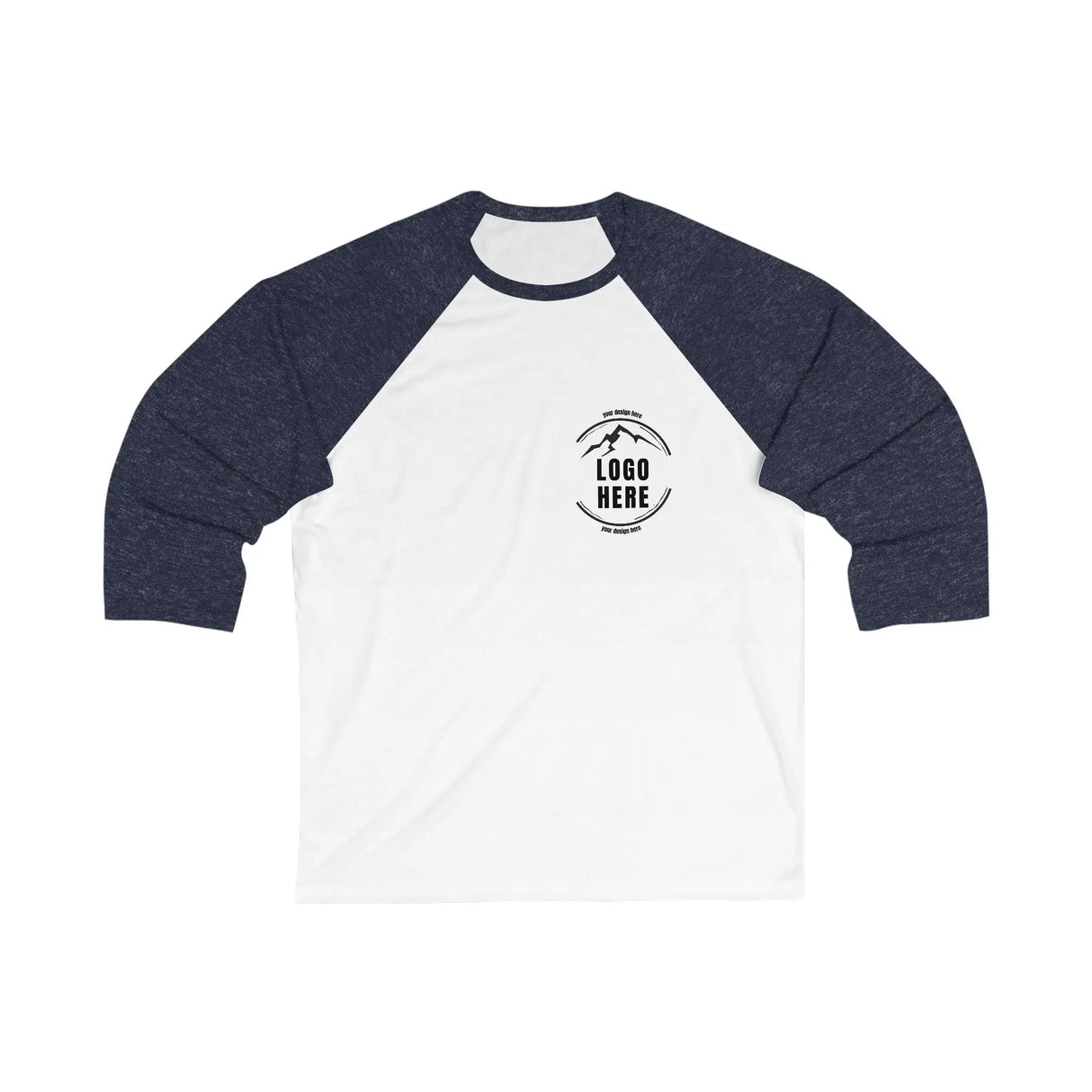 Custom Women's Bella + Canvas Printed 3/4 Sleeve Baseball T-Shirt - Arklavo
