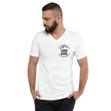 Custom Men's Bella + Canvas Printed V - Neck T-Shirt - Arklavo