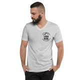 Custom Men's Bella + Canvas Printed V - Neck T-Shirt - Arklavo
