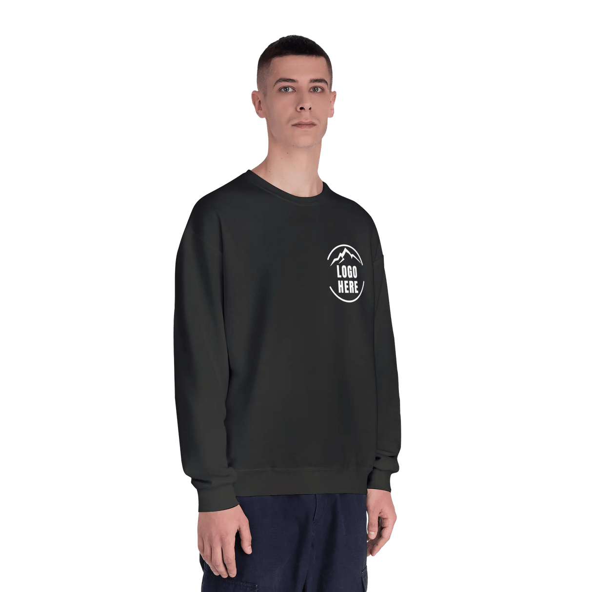 Custom Men's Jerzees Printed Fleece Crewneck Sweatshirt - Arklavo