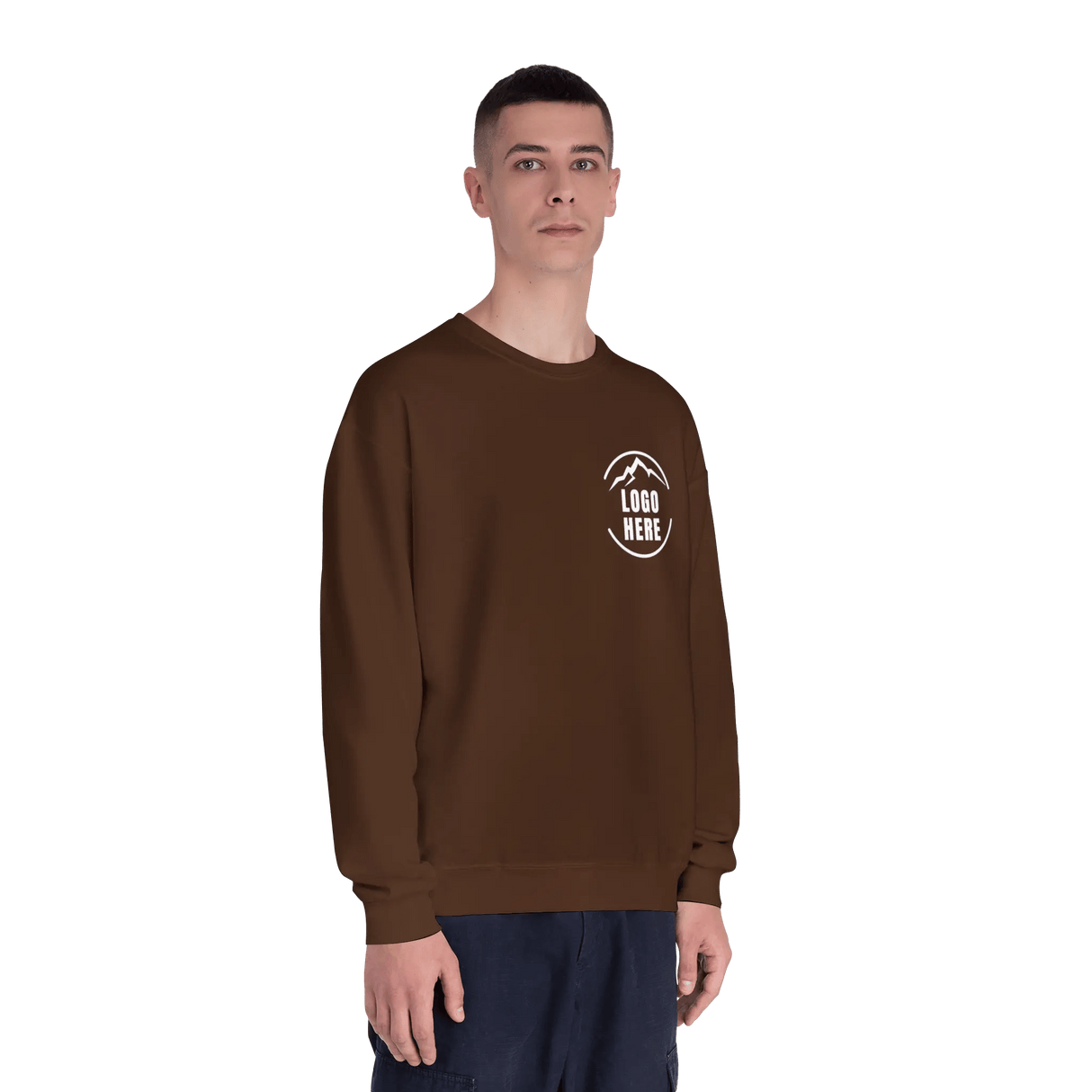 Custom Men's Jerzees Printed Fleece Crewneck Sweatshirt - Arklavo