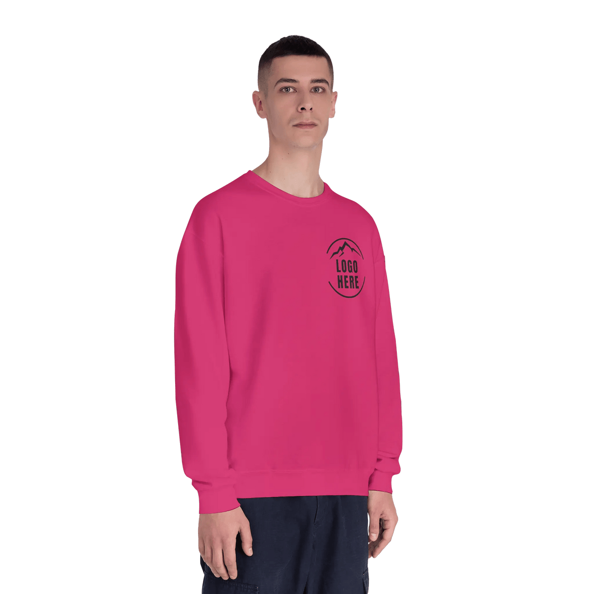 Custom Men's Jerzees Printed Fleece Crewneck Sweatshirt - Arklavo