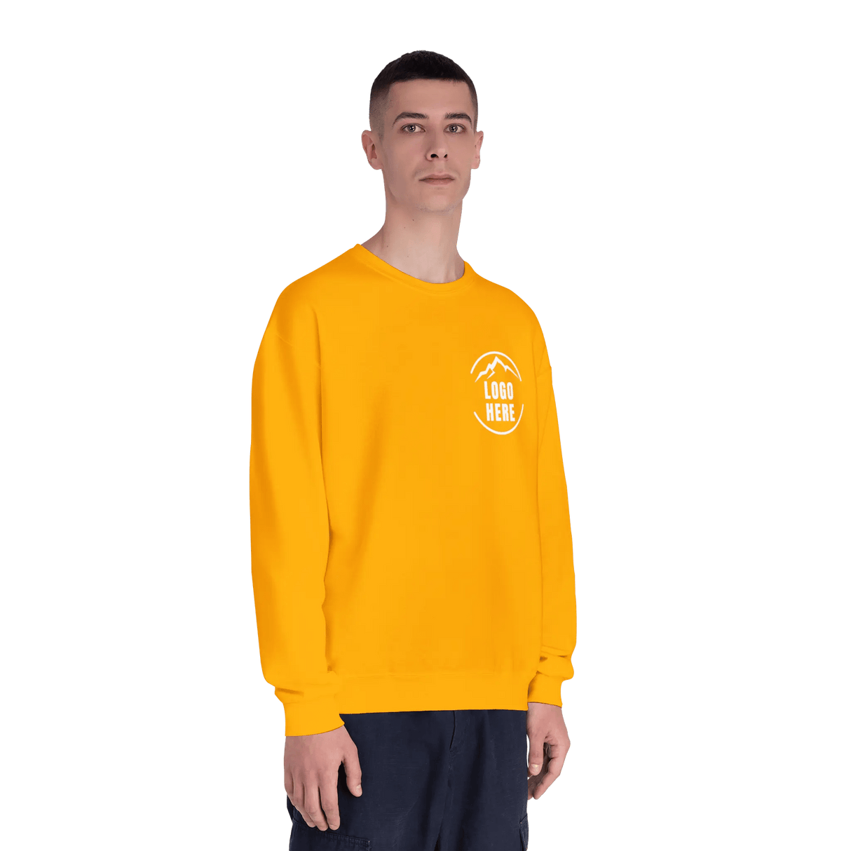 Custom Men's Jerzees Printed Fleece Crewneck Sweatshirt - Arklavo
