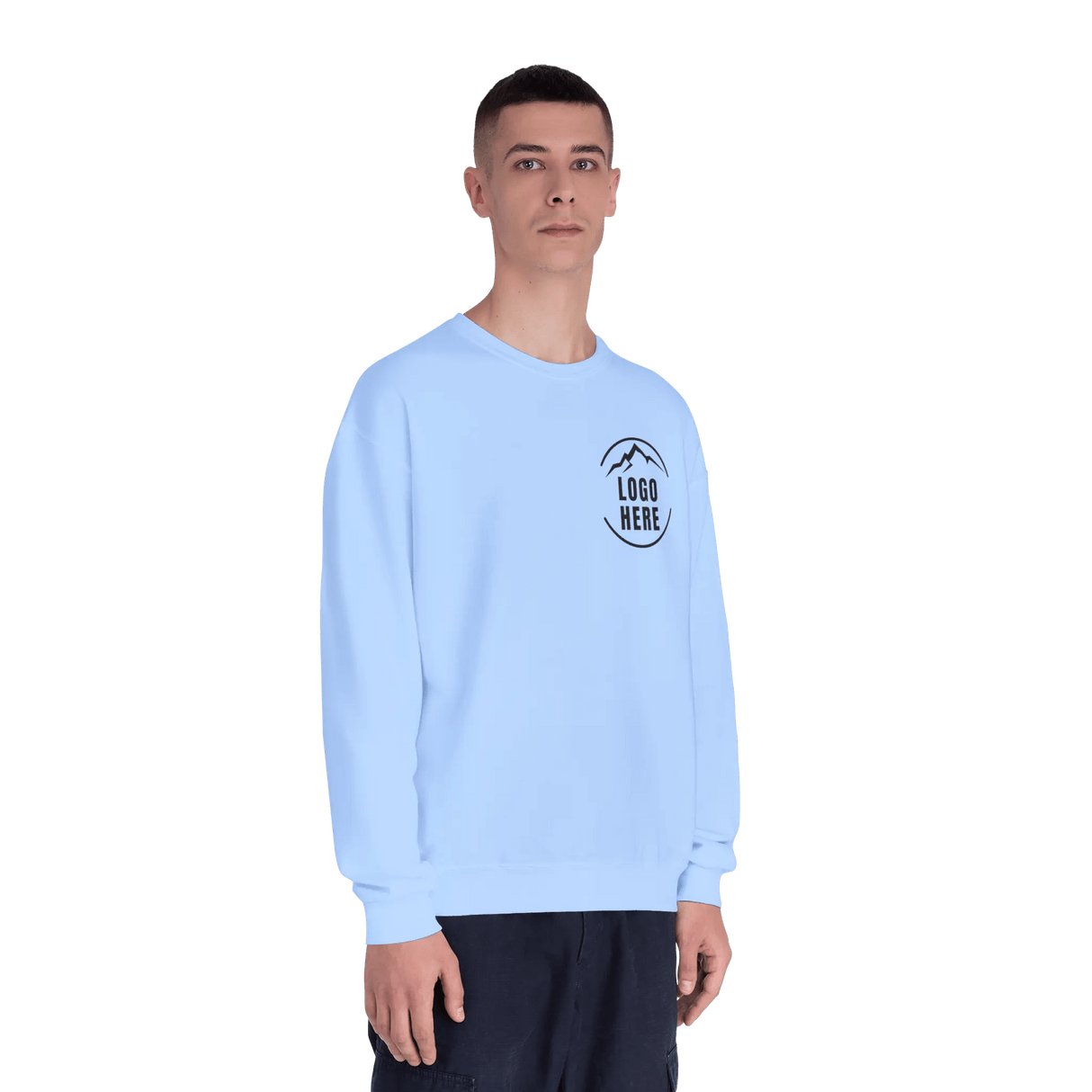 Custom Men's Jerzees Printed Fleece Crewneck Sweatshirt - Arklavo