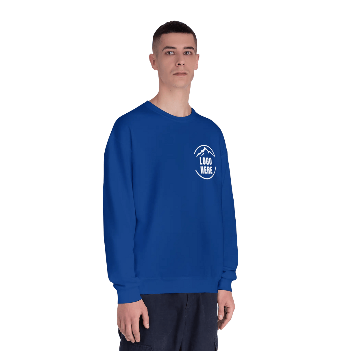 Custom Men's Jerzees Printed Fleece Crewneck Sweatshirt - Arklavo