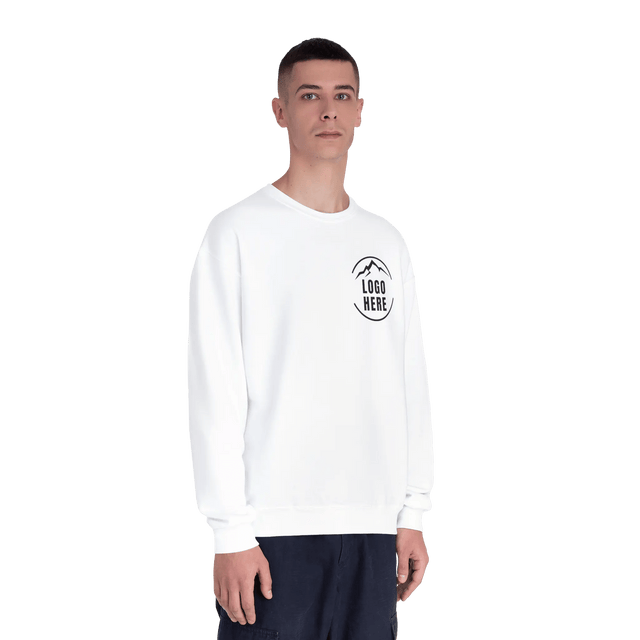 Custom Men's Jerzees Printed Fleece Crewneck Sweatshirt - Arklavo