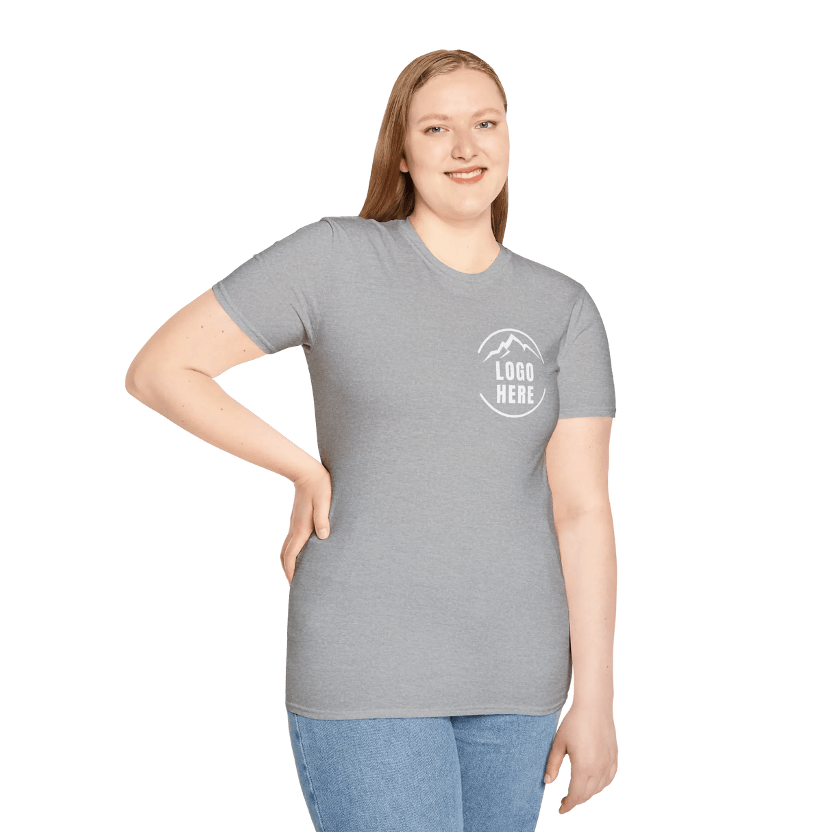 Custom Women's Gildan Printed Crewneck T-Shirt - Arklavo