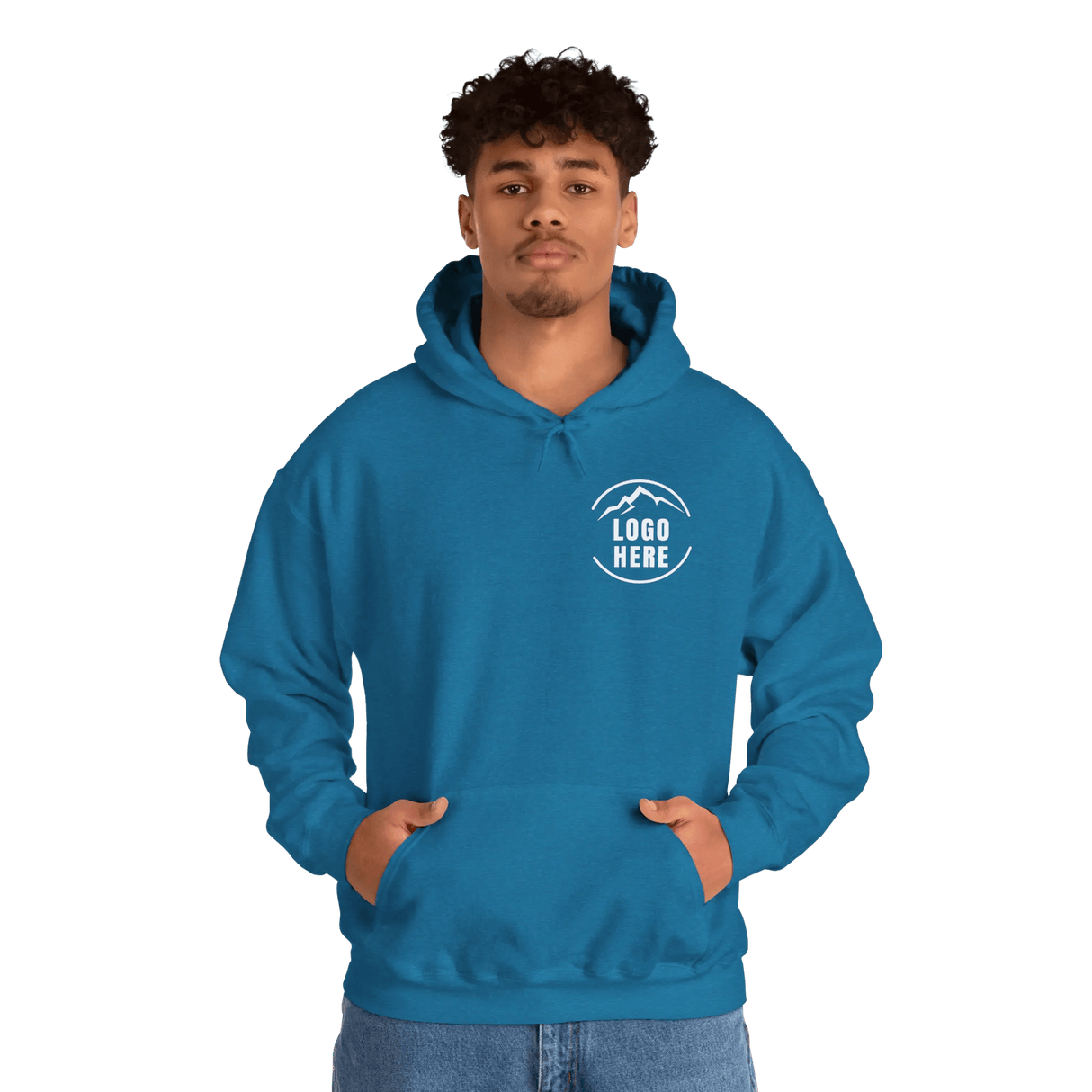 Custom Men's Gildan Printed Pullover Hoodie - Arklavo