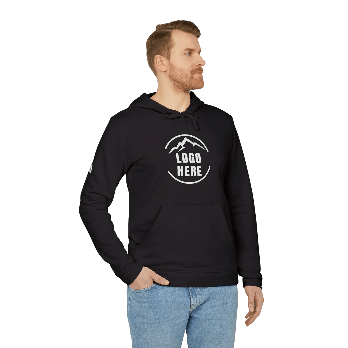 Custom Men's adidas Printed Pullover Hoodie - Arklavo