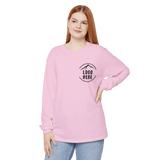Custom Women's Comfort Colors Printed Garment - Dyed Long Sleeve T-Shirt - Arklavo