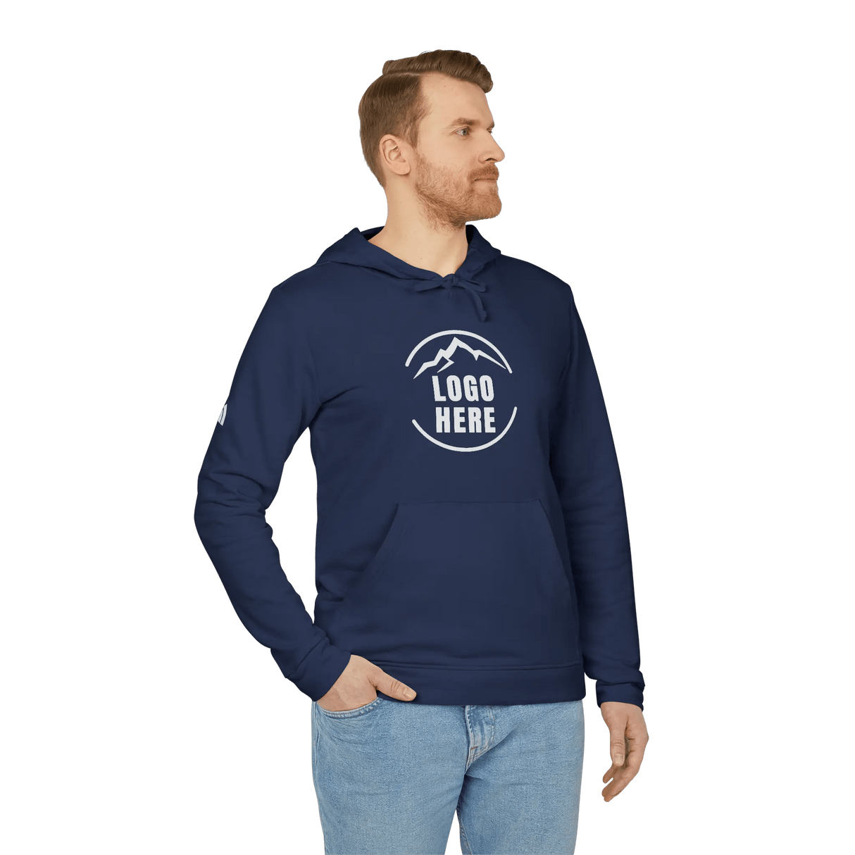 Custom Men's adidas Printed Pullover Hoodie - Arklavo