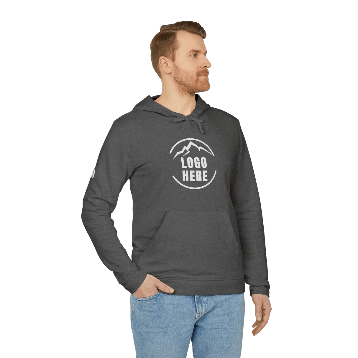 Custom Men's adidas Printed Pullover Hoodie - Arklavo